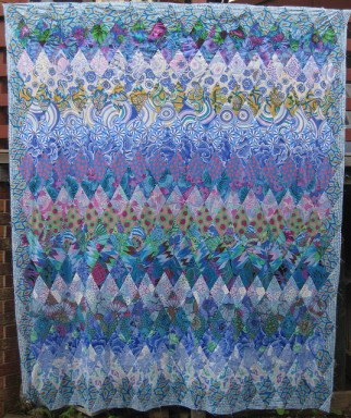 Diamonds Quilt by RollinginFabric