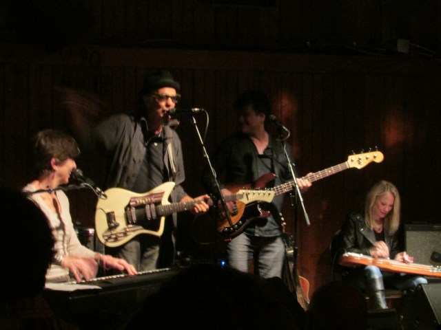 Marcia Ball, Johnny Nicholas and far right Cindy Cashdollar on lap steel!