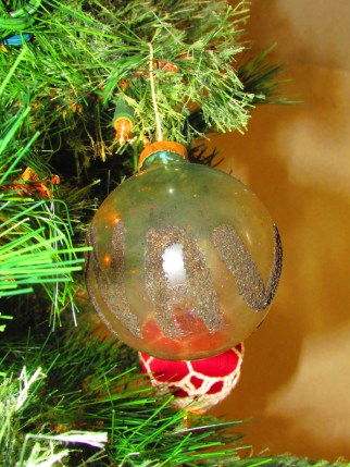 The NAVY ornament, proudly hung by my father each year.