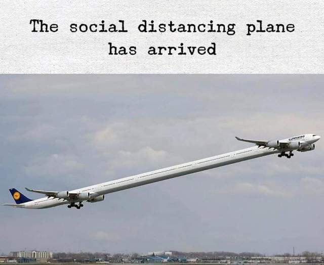 social distance plane